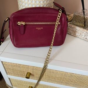 Coach crossbody bag.  No wear. Beautiful leather.